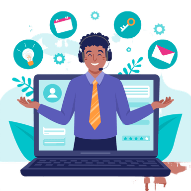 customer steps illustration